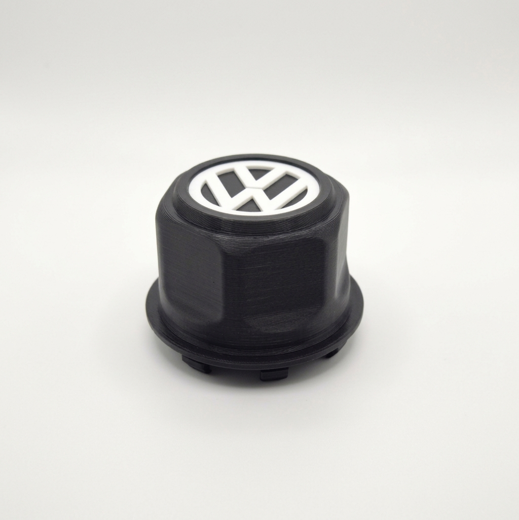 Cache moyeu VW Coccinelle Championne du Monde Weltmeister imprimé en 3D